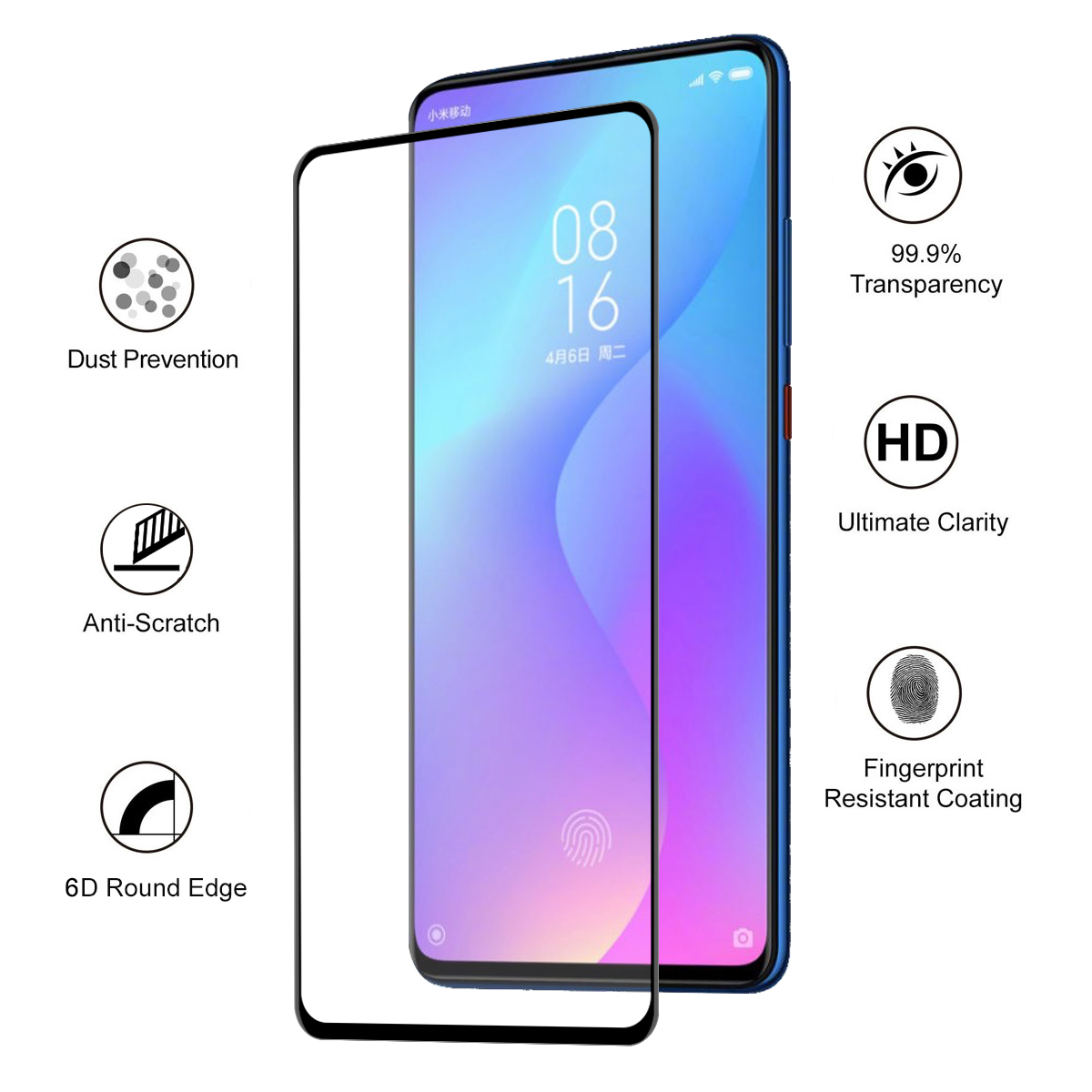 Enkay-6D-Curved-Edge-9H-Anti-Explosion-Full-Coverage-Tempered-Glass-Screen-Protector-for-Xiaomi-Mi-9-1562924-2